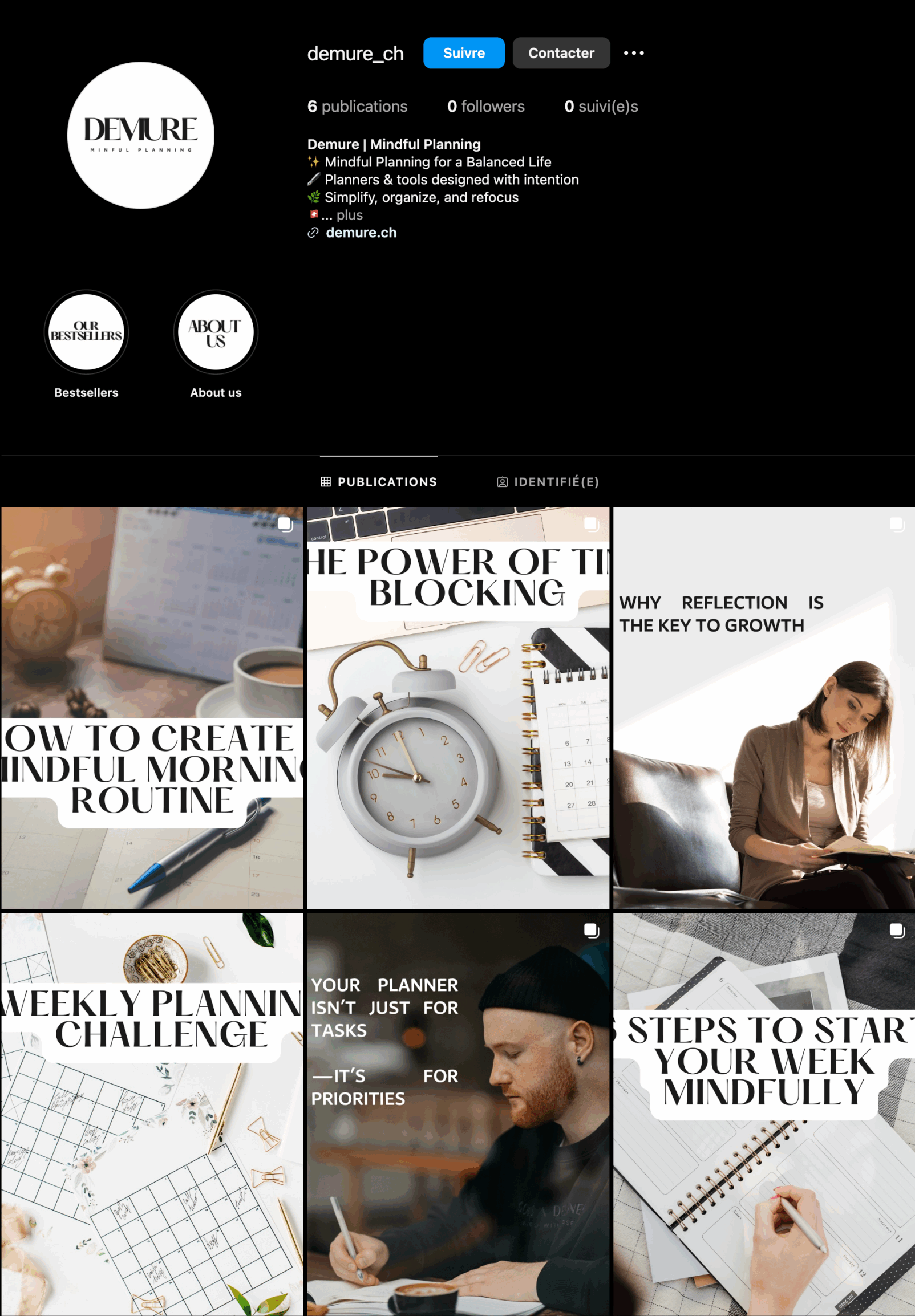 Feed Instagram du profil de demure_ch.
